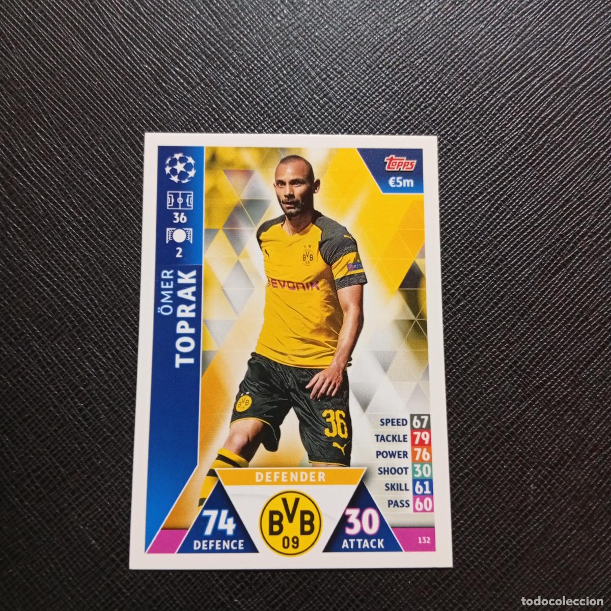 Cromos de f&uacute;tbol: 132 TOPRAK BORUSSIA DORTMUND TOPPS MATCH ATTAX 2018 2019 FUTBOL 18 19 CROMO - (MD98/99-1) PG13