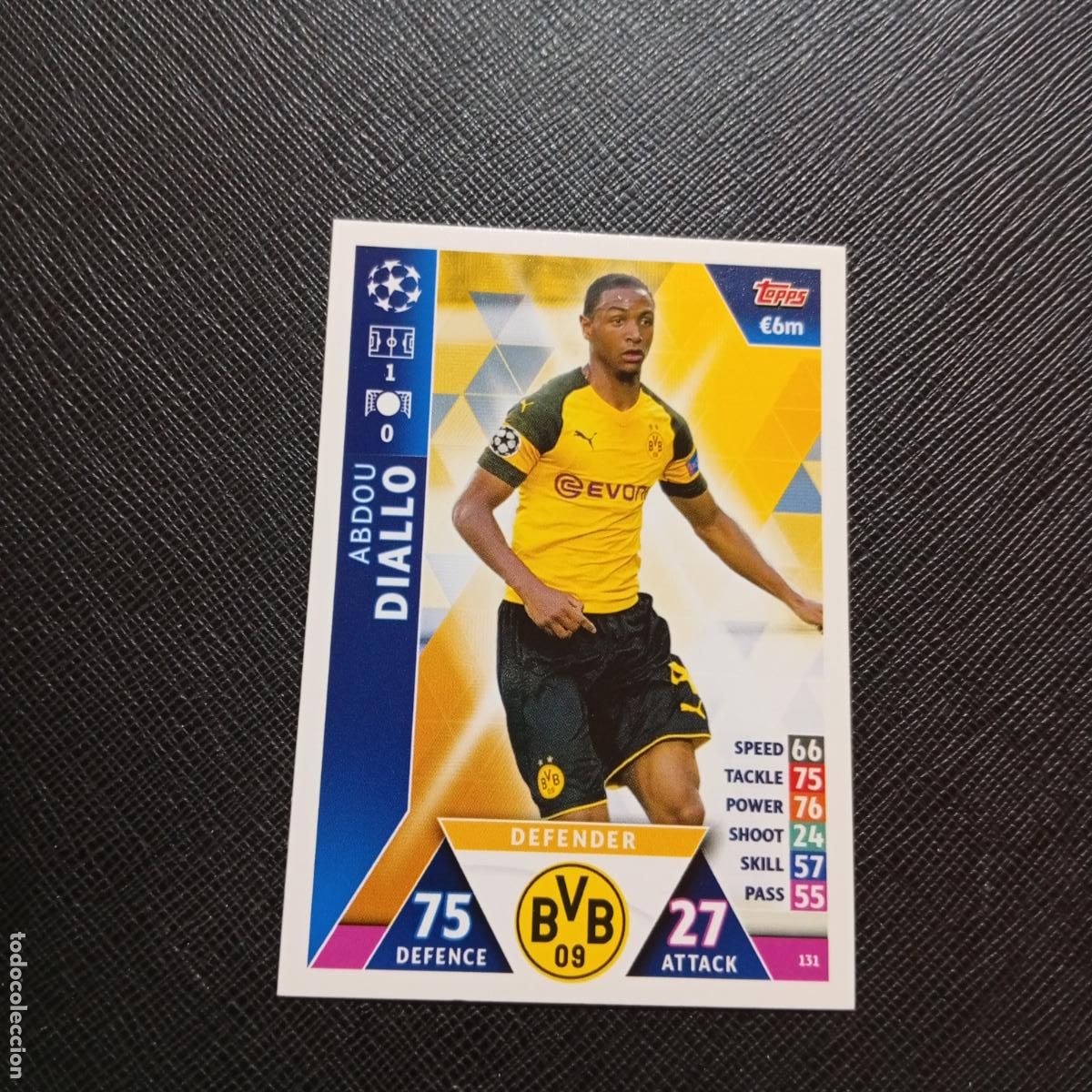 Cromos de f&uacute;tbol: 131 DIALLO BORUSSIA DORTMUND TOPPS MATCH ATTAX 2018 2019 FUTBOL 18 19 CROMO - (MD98/99-1) PG14
