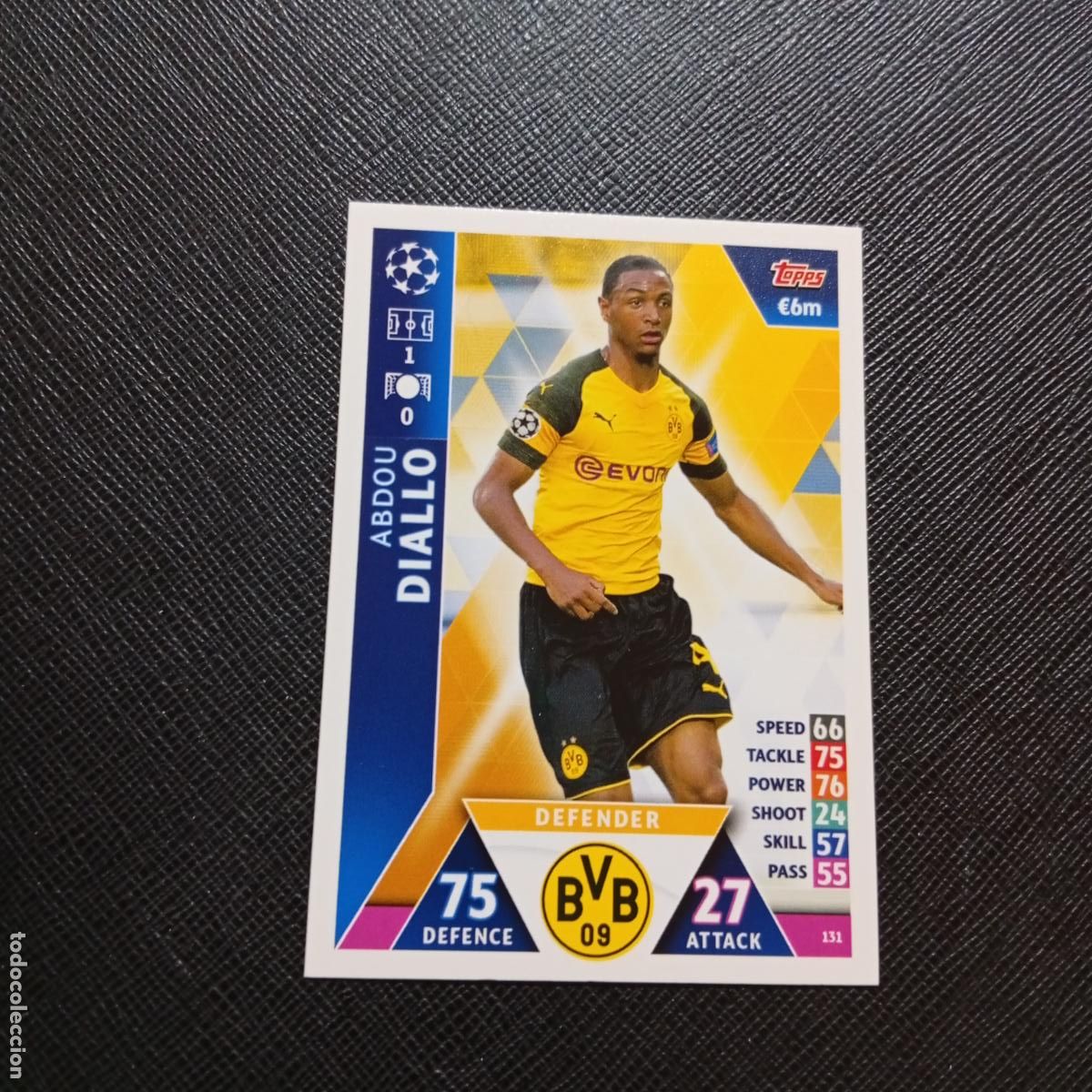 Cromos de f&uacute;tbol: 131 DIALLO BORUSSIA DORTMUND TOPPS MATCH ATTAX 2018 2019 FUTBOL 18 19 CROMO - (MD98/99-1) PG14