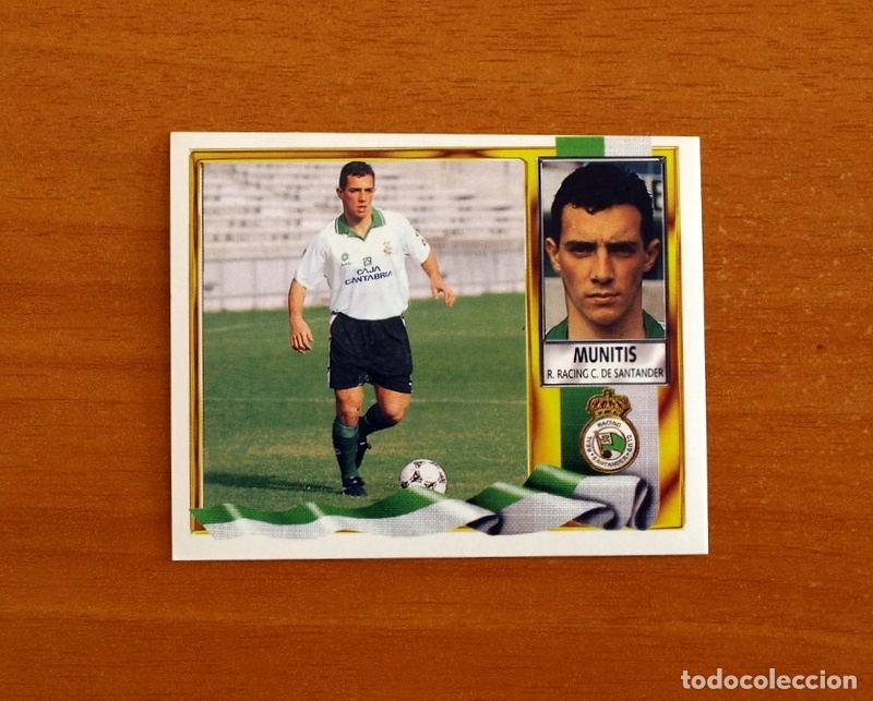 Cromos de f&uacute;tbol: Racing de Santander - Munitis - Ediciones Este Liga 1995-1996, 95-96 - Nunca Pegado