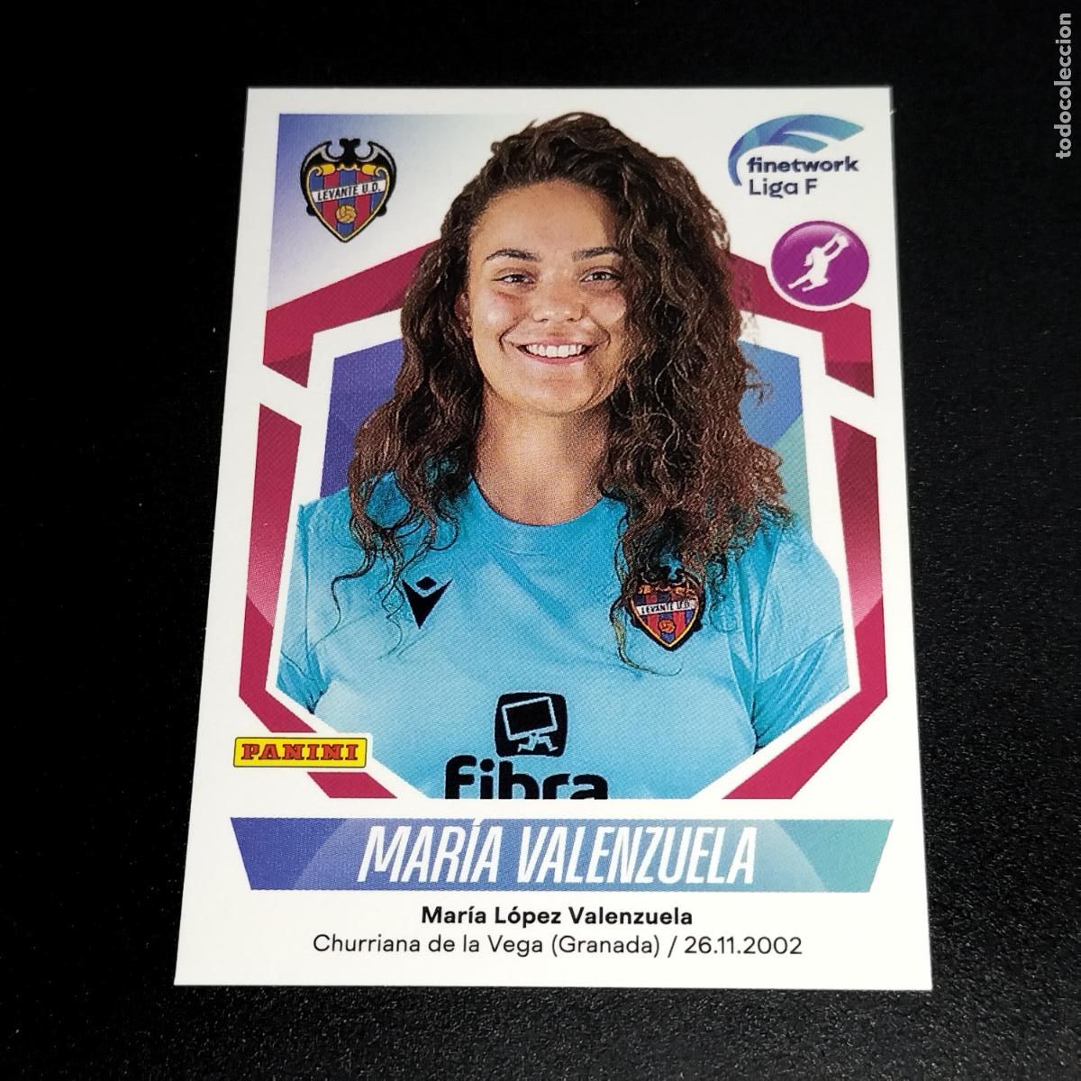 Figurine di Calcio: N&ordm; 188 MARIA VALENZUELA LEVANTE UD CROMOS FINETWORK LIGA F FEMENINA PANINI 2022 2023 22 23