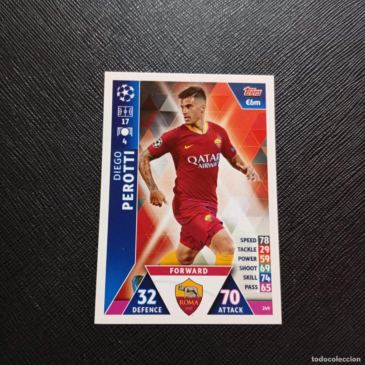 Football Stickers: 249 PEROTTI ROMA TOPPS MATCH ATTAX 2018 2019 FUTBOL 18 19 CROMO - (MD98/99-1) PG15