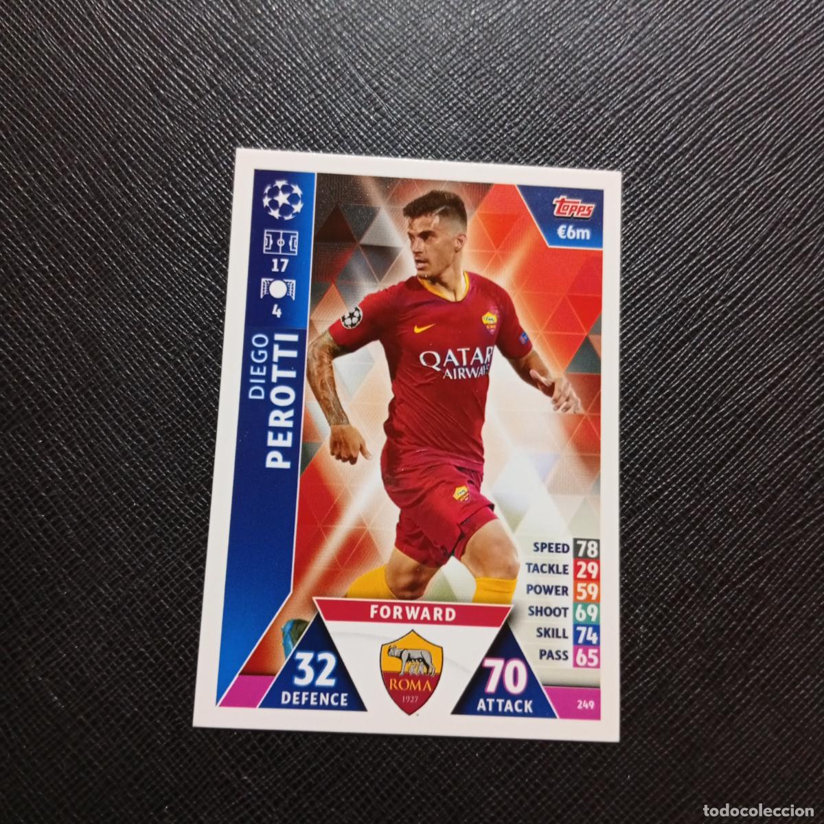Football Stickers: 249 PEROTTI ROMA TOPPS MATCH ATTAX 2018 2019 FUTBOL 18 19 CROMO - (MD98/99-1) PG16