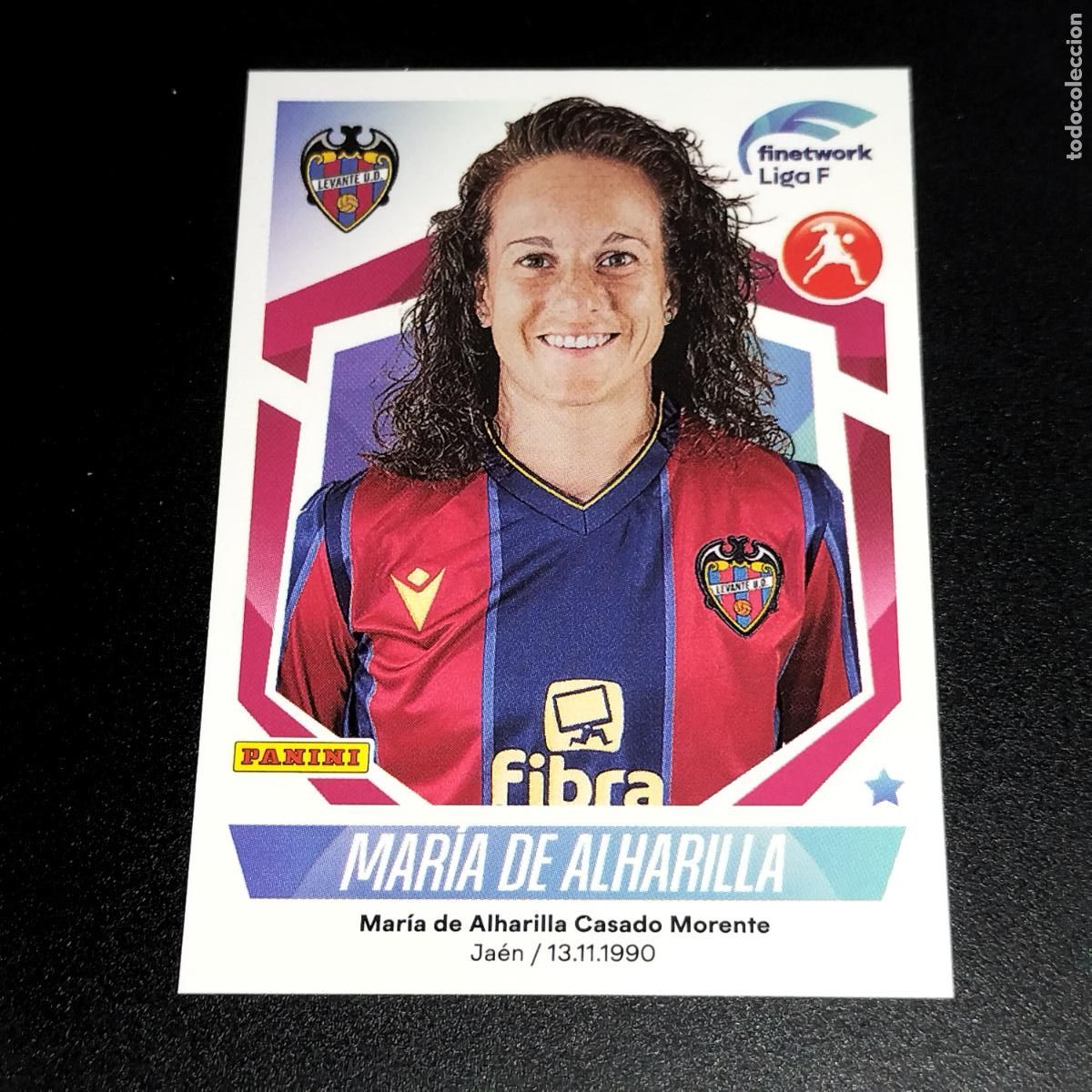 Football Stickers: N&ordm; 190 MARIA DE ALHARILLA LEVANTE UD CROMOS FINETWORK LIGA F FEMENINA PANINI 2022 2023 22 23