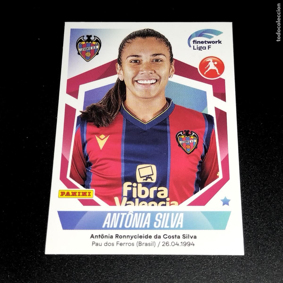 Cartes &agrave; collectionner de Football: N&ordm; 191 ANTONIO SILVA LEVANTE UD CROMOS FINETWORK LIGA F FEMENINA PANINI 2022 2023 22 23