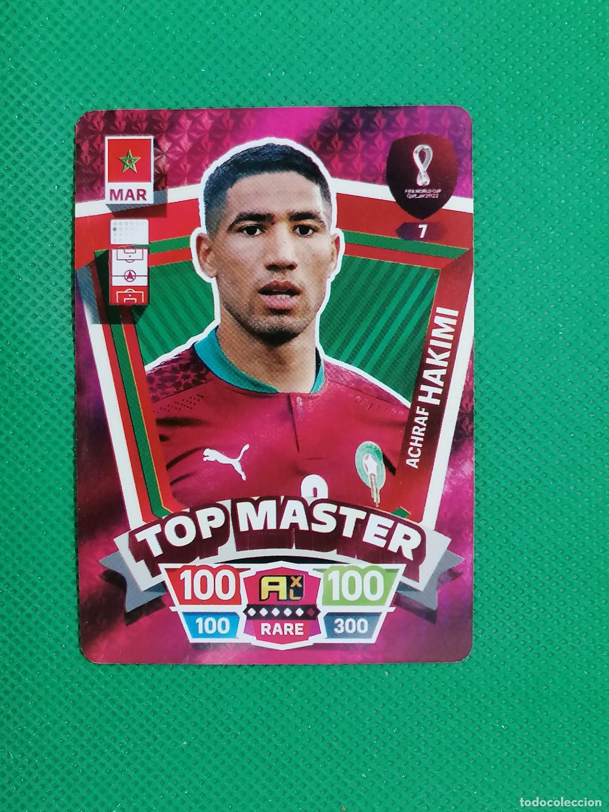 Cartes &agrave; collectionner de Football: ACHRAF HAKIMI MARRUECOS ⚽ WORLD FOOTBALL STARS QATAR CARD FANCARD ⚽