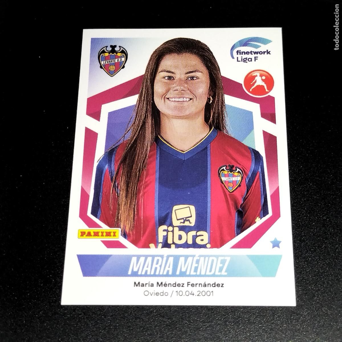 Cartes &agrave; collectionner de Football: N&ordm; 192 MARIA MENDEZ LEVANTE UD CROMOS FINETWORK LIGA F FEMENINA PANINI 2022 2023 22 23