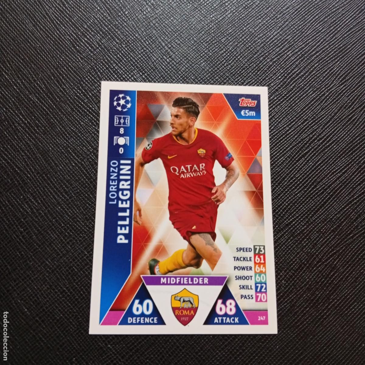Cartes &agrave; collectionner de Football: 247 PELLEGRINI ROMA TOPPS MATCH ATTAX 2018 2019 FUTBOL 18 19 CROMO - (MD98/99-1) PG16