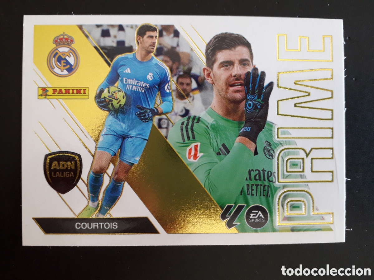 Cartes &agrave; collectionner de Football: COURTOIS, REAL MADRID N&deg; 3 ED ESTE 2026 2027 26 27 ADN LALIGA PRIME, SIN PEGAR PEDIDO M&Iacute;NIMO 3&euro;