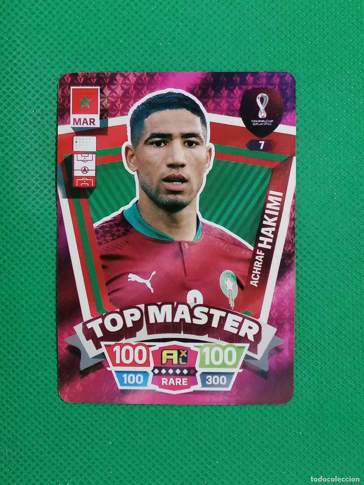 Cartes &agrave; collectionner de Football: ACHRAF HAKIMI MARRUECOS ⚽ WORLD FOOTBALL STARS QATAR CARD FANCARD ⚽