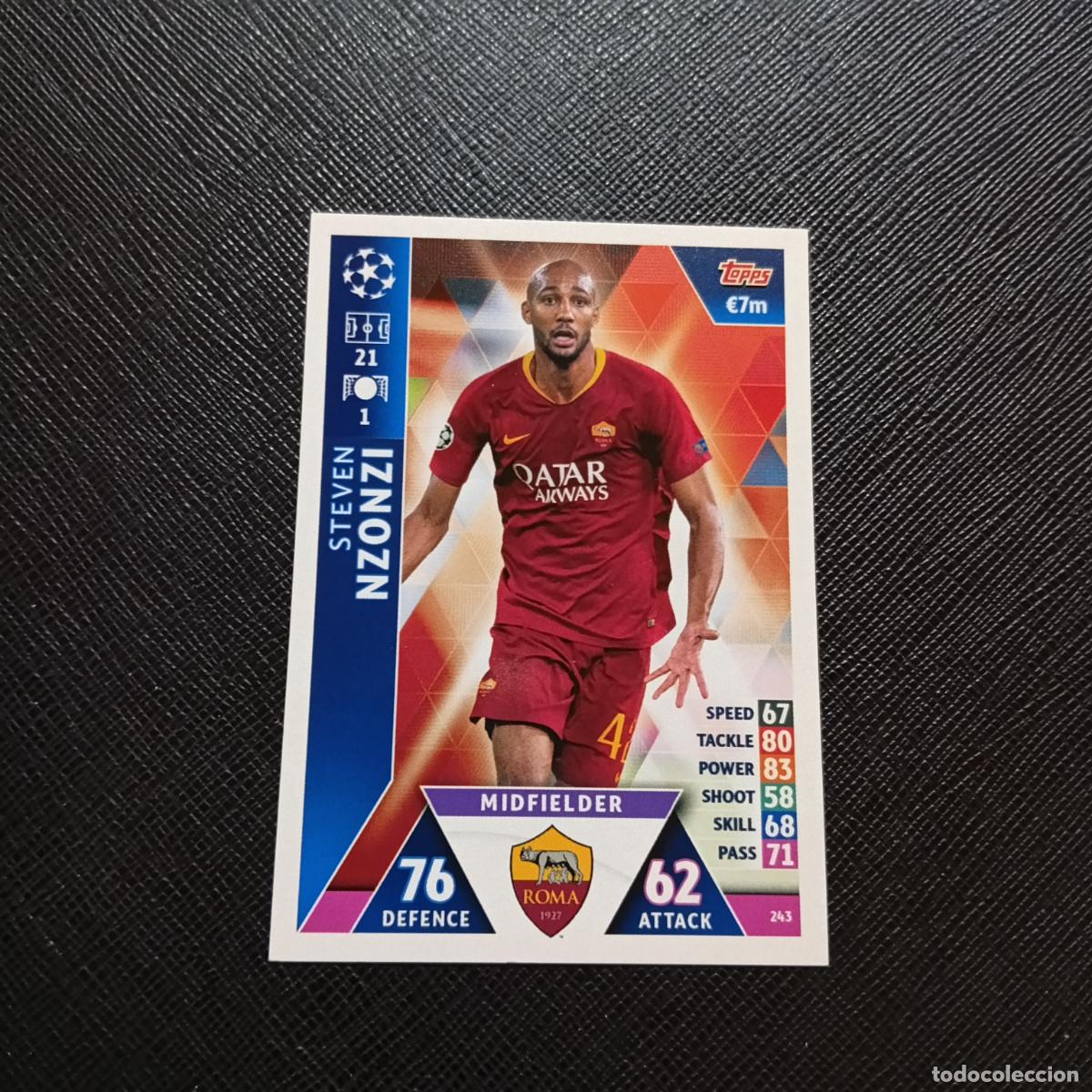 Cartes &agrave; collectionner de Football: 243 NZONZI ROMA TOPPS MATCH ATTAX 2018 2019 FUTBOL 18 19 CROMO - (MD98/99-1) PG17