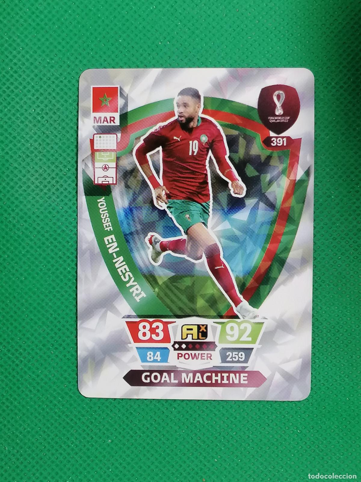 Cartes &agrave; collectionner de Football: YOUSSEF EN NESYRI MARRUECOS ⚽ WORLD FOOTBALL STARS QATAR CARD FANCARD ⚽