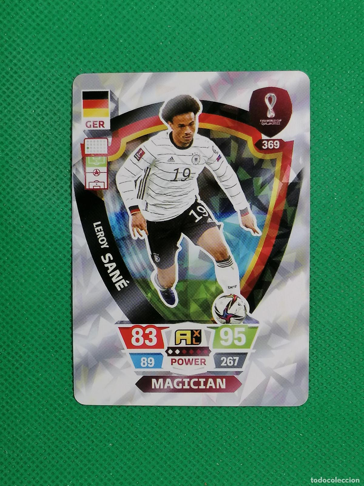 Cartes &agrave; collectionner de Football: LEROY SANE ALEMANIA ⚽ WORLD FOOTBALL STARS QATAR CARD FANCARD ⚽