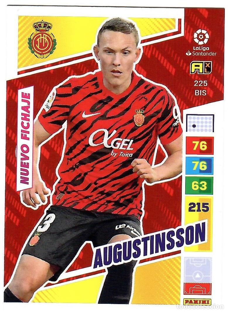 Cartes &agrave; collectionner de Football: Augustinsson (Mallorca, Ultimo Fichaje), n&ordm; 225 BIS: Cromo del album de futbol Adrenalyn 2022-23