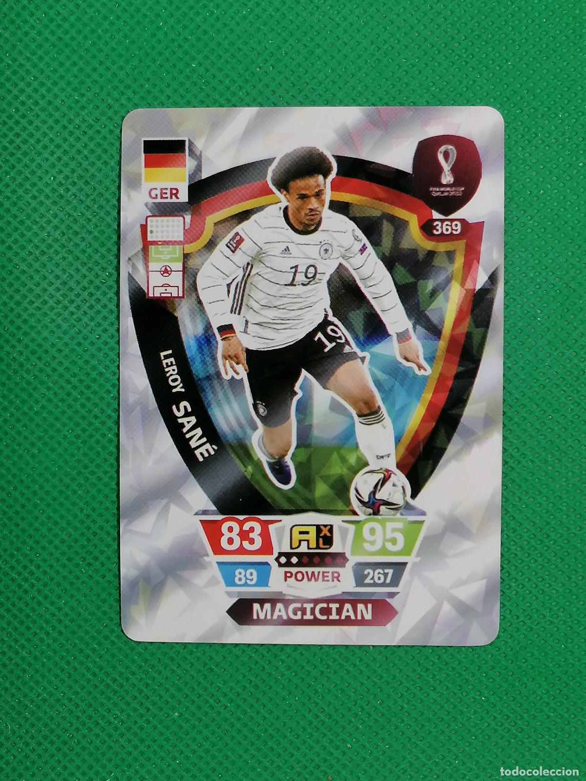 Cartes &agrave; collectionner de Football: LEROY SANE ALEMANIA ⚽ WORLD FOOTBALL STARS QATAR CARD FANCARD ⚽