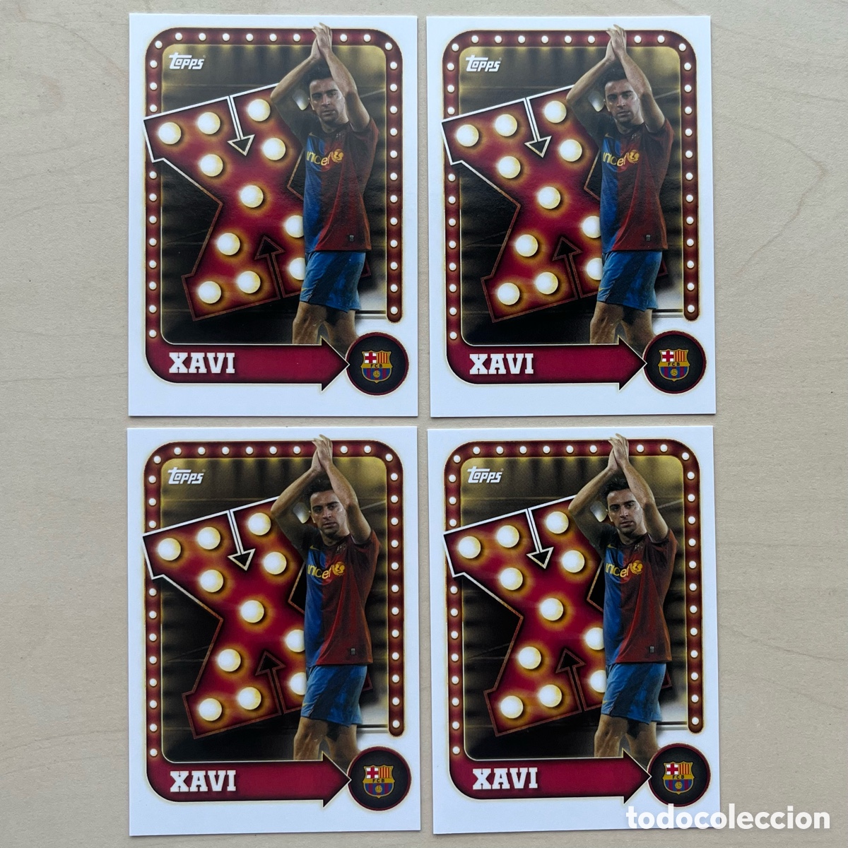 Cromos de f&uacute;tbol: Lote 4 Xavi Insert FC Barcelona Fan Set 2024-25
