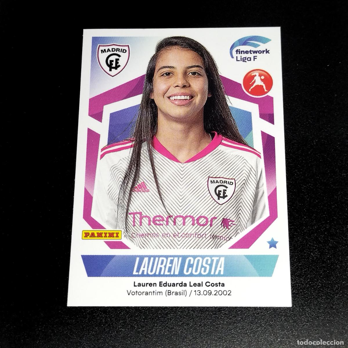 Cromos de f&uacute;tbol: N&ordm; 207 LAUREN COSTA CFF MADRID CROMOS FINETWORK LIGA F FEMENINA PANINI 2022 2023 22 23