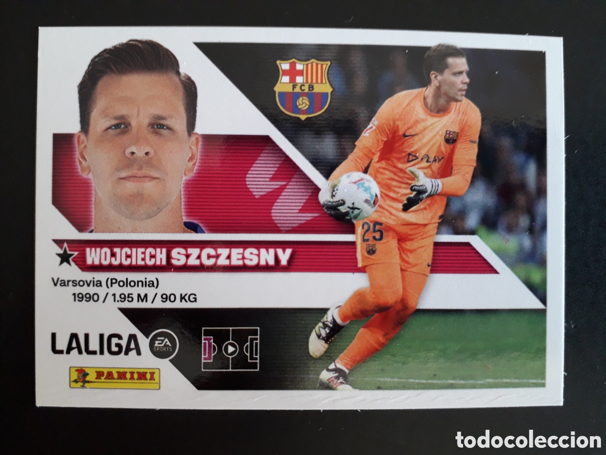 Cromos de f&uacute;tbol: SZCZESNY FC BARCELONA N&deg; 4 ED ESTE 2026 2027 26 27 SIN PEGAR PEDIDO M&Iacute;NIMO 3&euro;