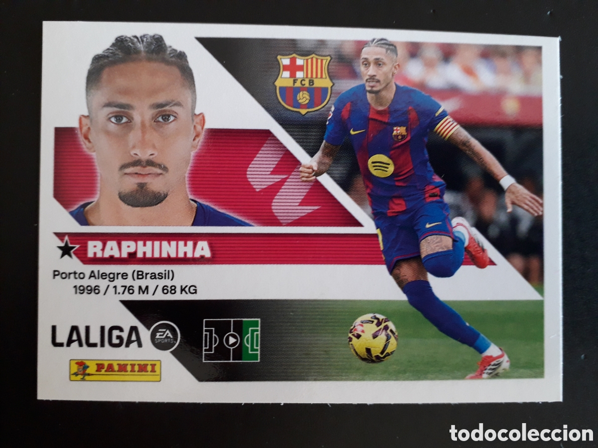 Cromos de Futebol: RAPHINHA FC BARCELONA N&deg; 19 ED ESTE 2026 2027 26 27 SIN PEGAR PEDIDO M&Iacute;NIMO 3&euro;