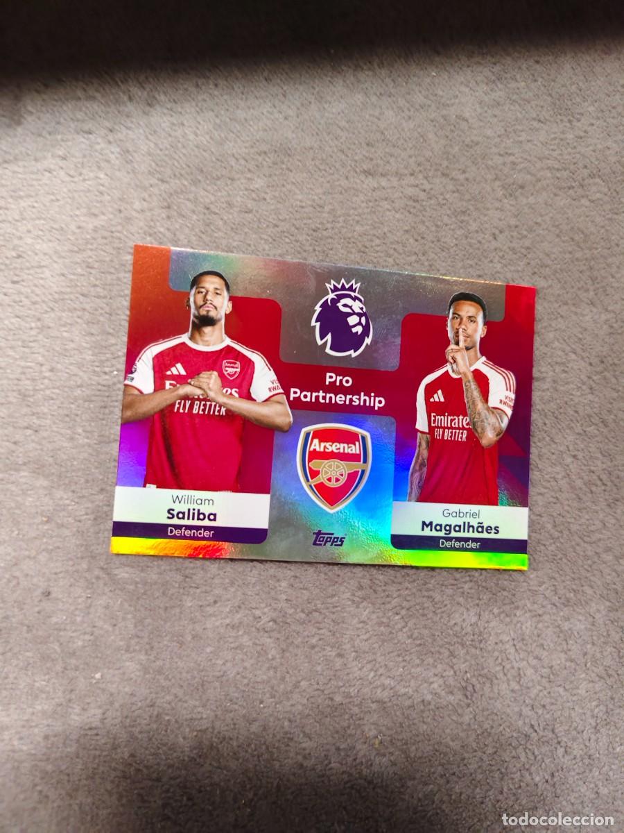 Cromos de Futebol: 361 PREMIER LEAGUE 2025 26 SALIBA GABRIEL ARSENAL PRO PARTNERSHIP TOPPS 25 2026 TRADING CARDS AAL