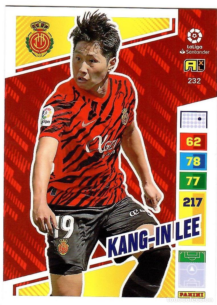 Cromos de Futebol: Kang-In Lee (Mallorca), n&ordm; 232: Cromo del album de futbol Adrenalyn 2022-23