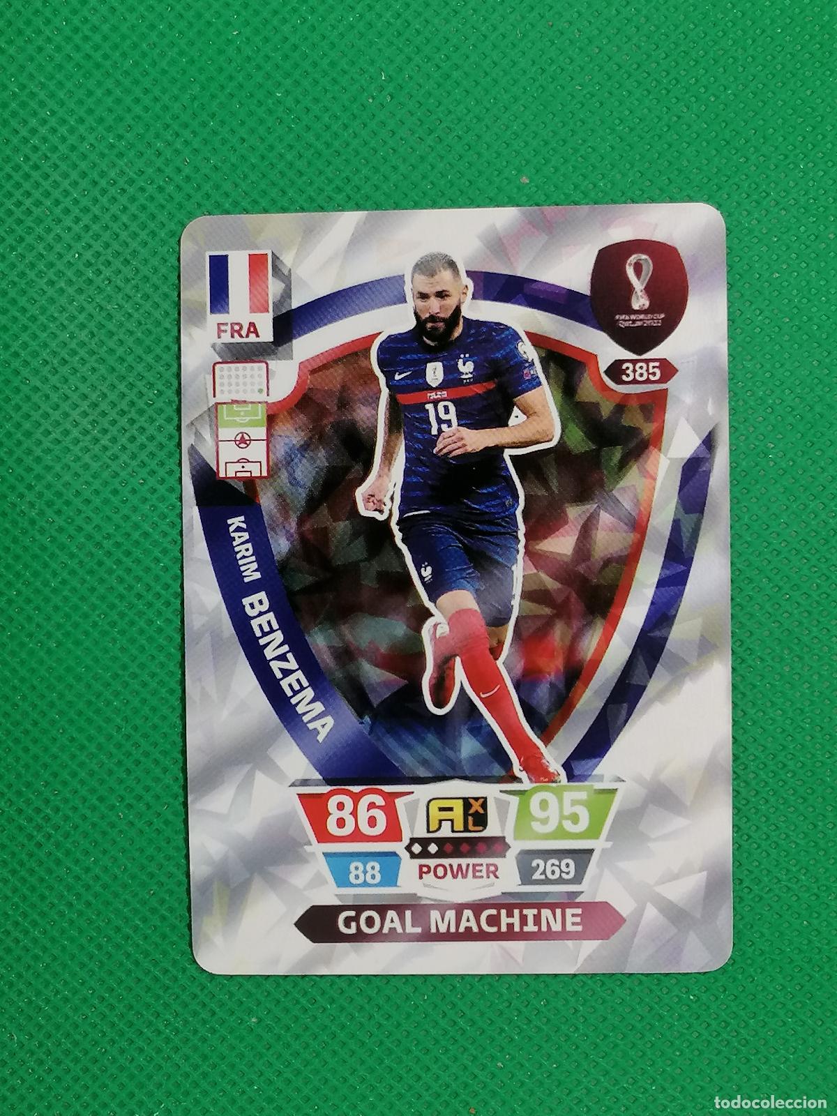 Figurine di Calcio: KARIM BENZEMA FRANCIA ⚽ WORLD FOOTBALL STARS QATAR CARD FANCARD ⚽