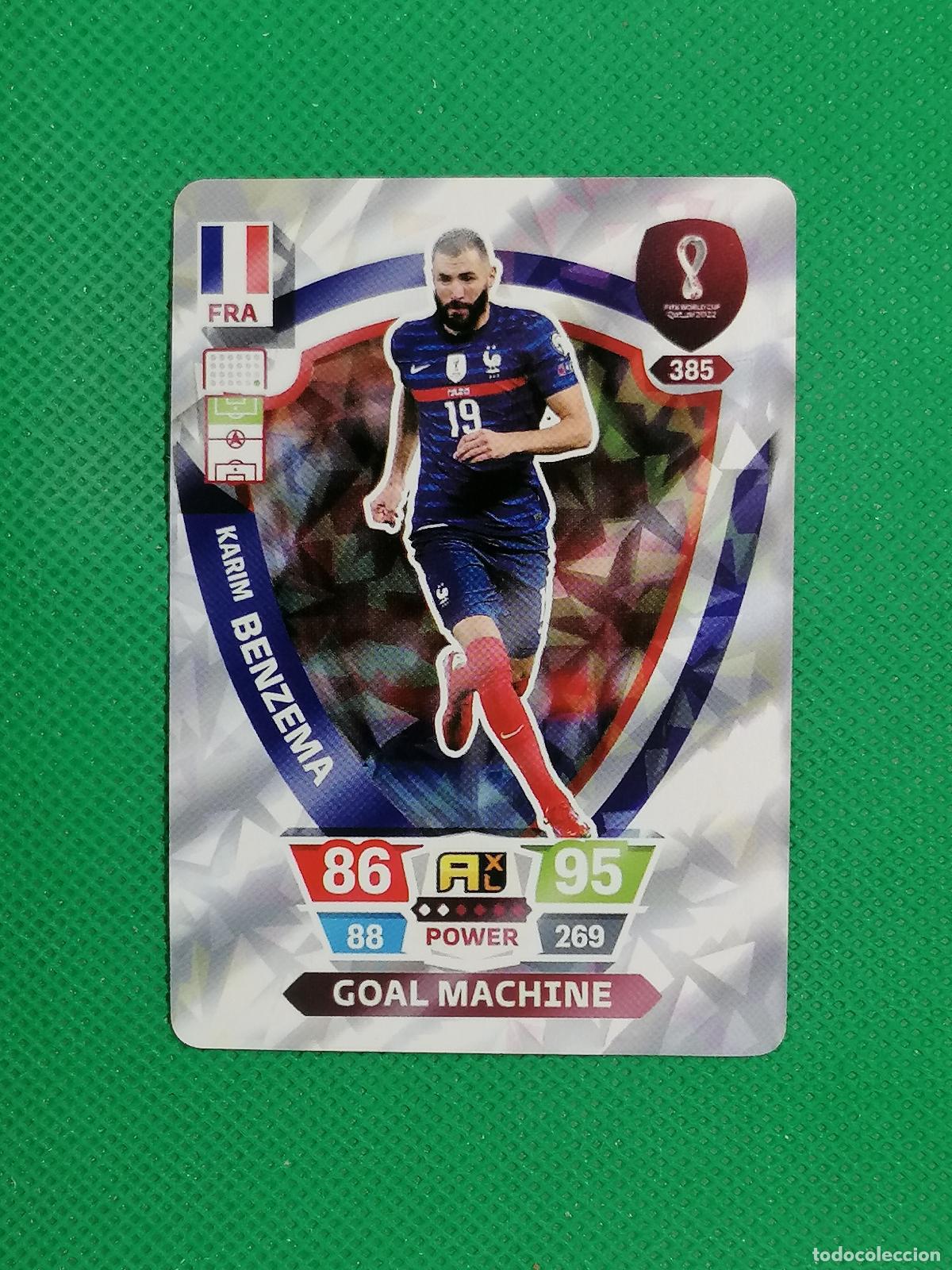 Figurine di Calcio: KARIM BENZEMA FRANCIA ⚽ WORLD FOOTBALL STARS QATAR CARD FANCARD ⚽