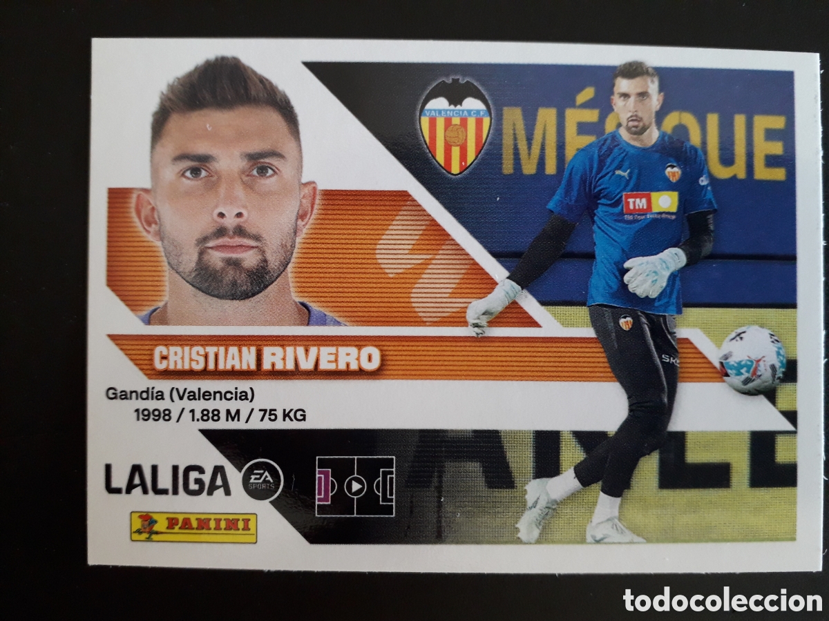Fu&szlig;ball-Sticker: RIVERO VALENCIA CF N&deg; 4 ED ESTE 2026 2027 26 27 SIN PEGAR PEDIDO M&Iacute;NIMO 3&euro;