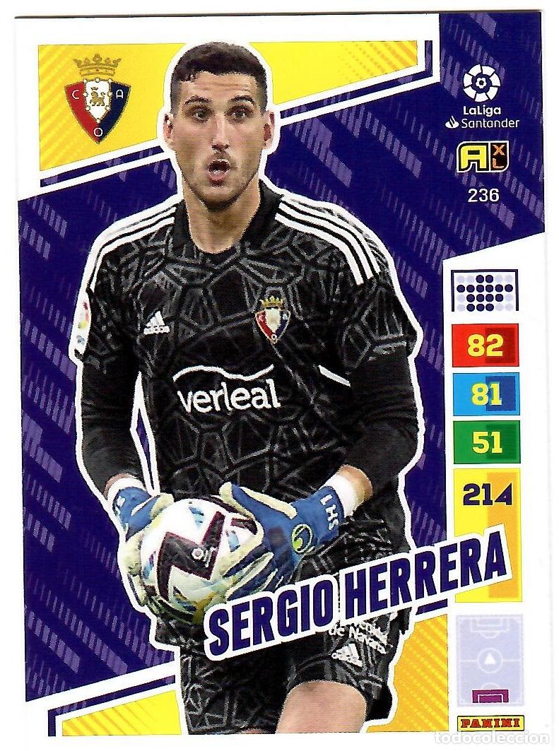 Cartes &agrave; collectionner de Football: Sergio Herrera (Osasuna), n&ordm; 236: Cromo del album de futbol Adrenalyn 2022-23