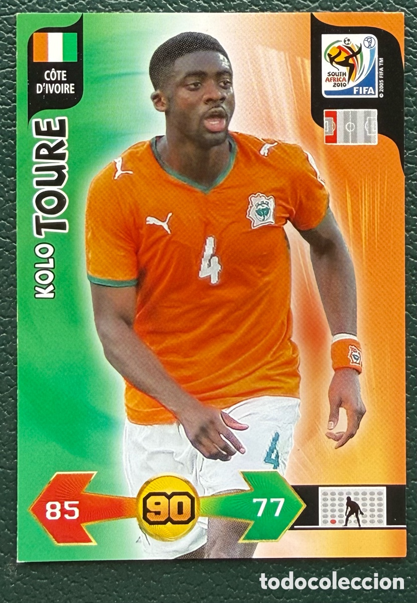 Cromos de Futebol: KOLO TOURE COSTA MARFIL FICHAS ALBUM ADRENALYN XL MUNDIAL SOUTH AFRICA 2010