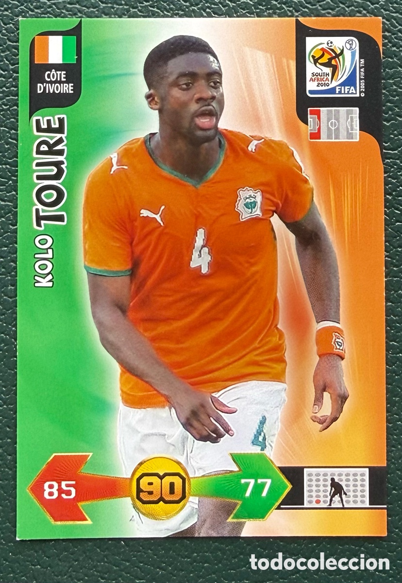 Football Stickers: KOLO TOURE COSTA MARFIL FICHAS ALBUM ADRENALYN XL MUNDIAL SOUTH AFRICA 2010