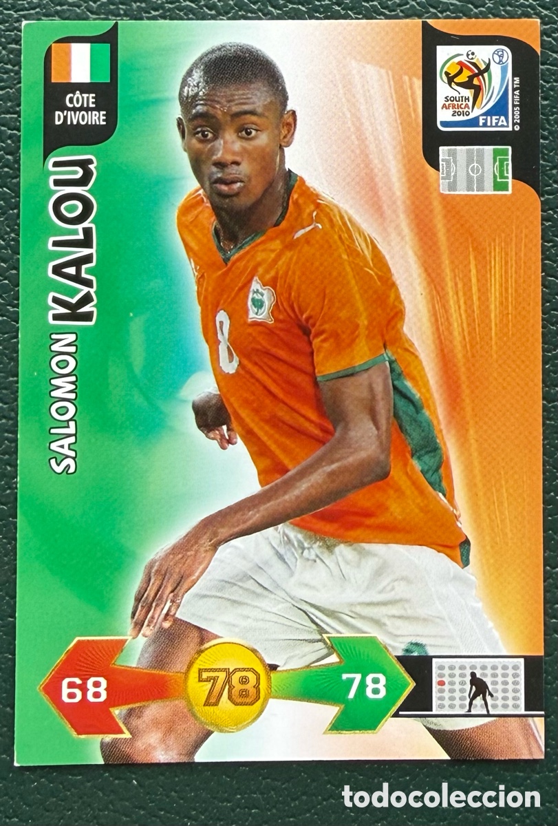 Football Stickers: SALOMON KALOU COSTA MARFIL FICHAS ALBUM ADRENALYN XL MUNDIAL SOUTH AFRICA 2010