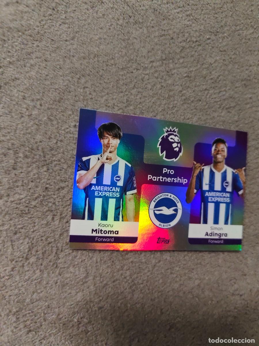 Cromos de f&uacute;tbol: 365 PREMIER LEAGUE 2025 26 KAORU MITOMA SIMON ADINGRA BRIGHTON PRO PARTNERSHIP TOPPS 25 2026 AAL