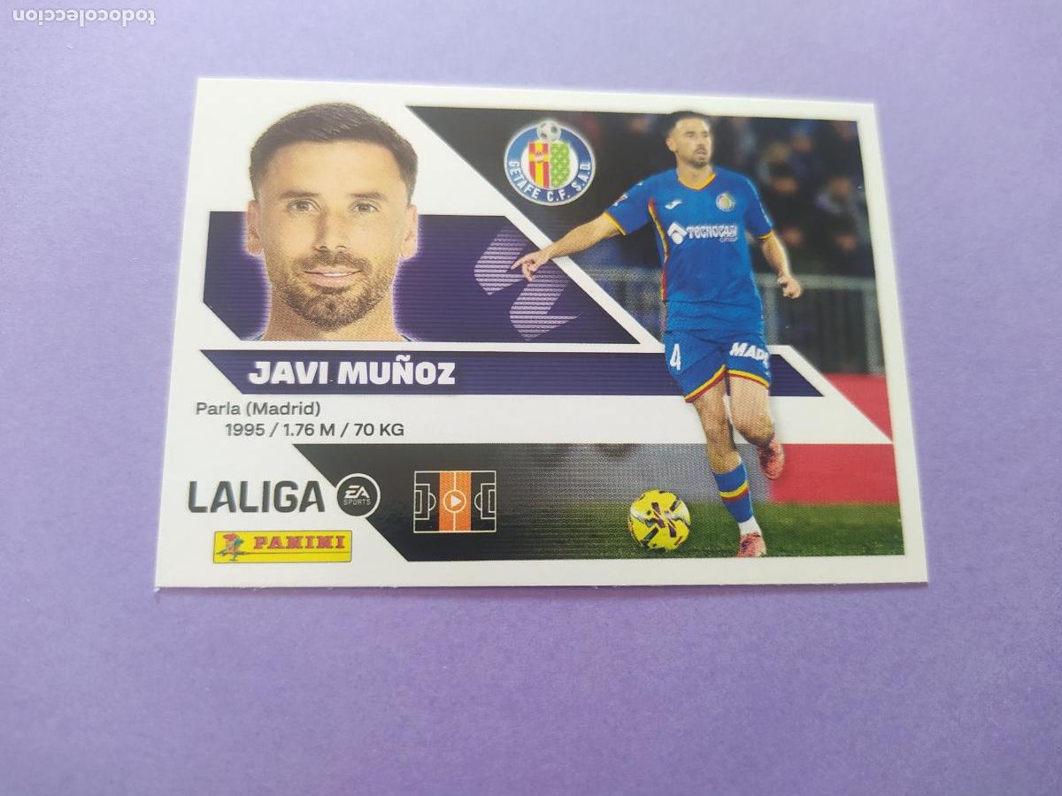 Cromos de f&uacute;tbol: LIGA ESTE 2026 2027 26 27 NUEVO - GETAFE N&ordm; 12 JAVI MU&Ntilde;OZ