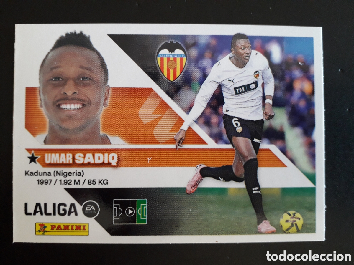 Cromos de f&uacute;tbol: SAQIQ VALENCIA CF N&deg; 20A ED ESTE 2026 2027 26 27 SIN PEGAR PEDIDO M&Iacute;NIMO 3&euro;