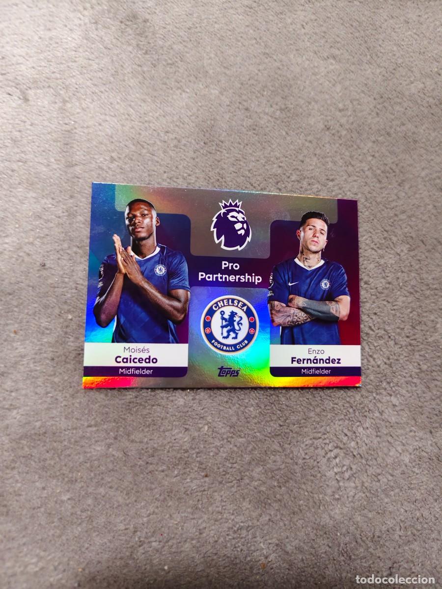 Cromos de f&uacute;tbol: 367 PREMIER LEAGUE 2025 26 MOIS&Eacute;S CAICEDO ENZO FERN&Aacute;NDEZ CHELSEA PRO PARTNERSHIP TOPPS 25 2026 AAL