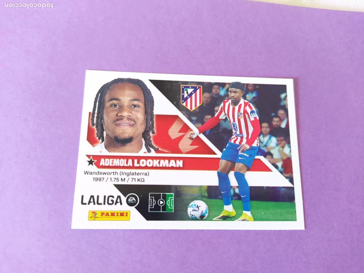 Cromos de f&uacute;tbol: LIGA ESTE 2026 2027 26 27 NUEVO - ATLETICO DE MADRID N&ordm; 18 LOOKMAN