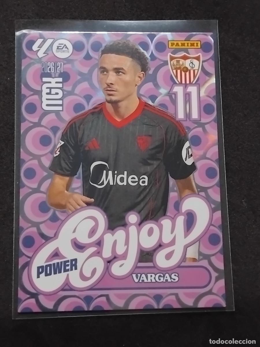 Cromos de f&uacute;tbol: VARGAS ENJOY POWER - SEVILLA 387P - LALIGA PANINI MGK MEGACRACKS 2026-27 2026 2027 Mega cracks
