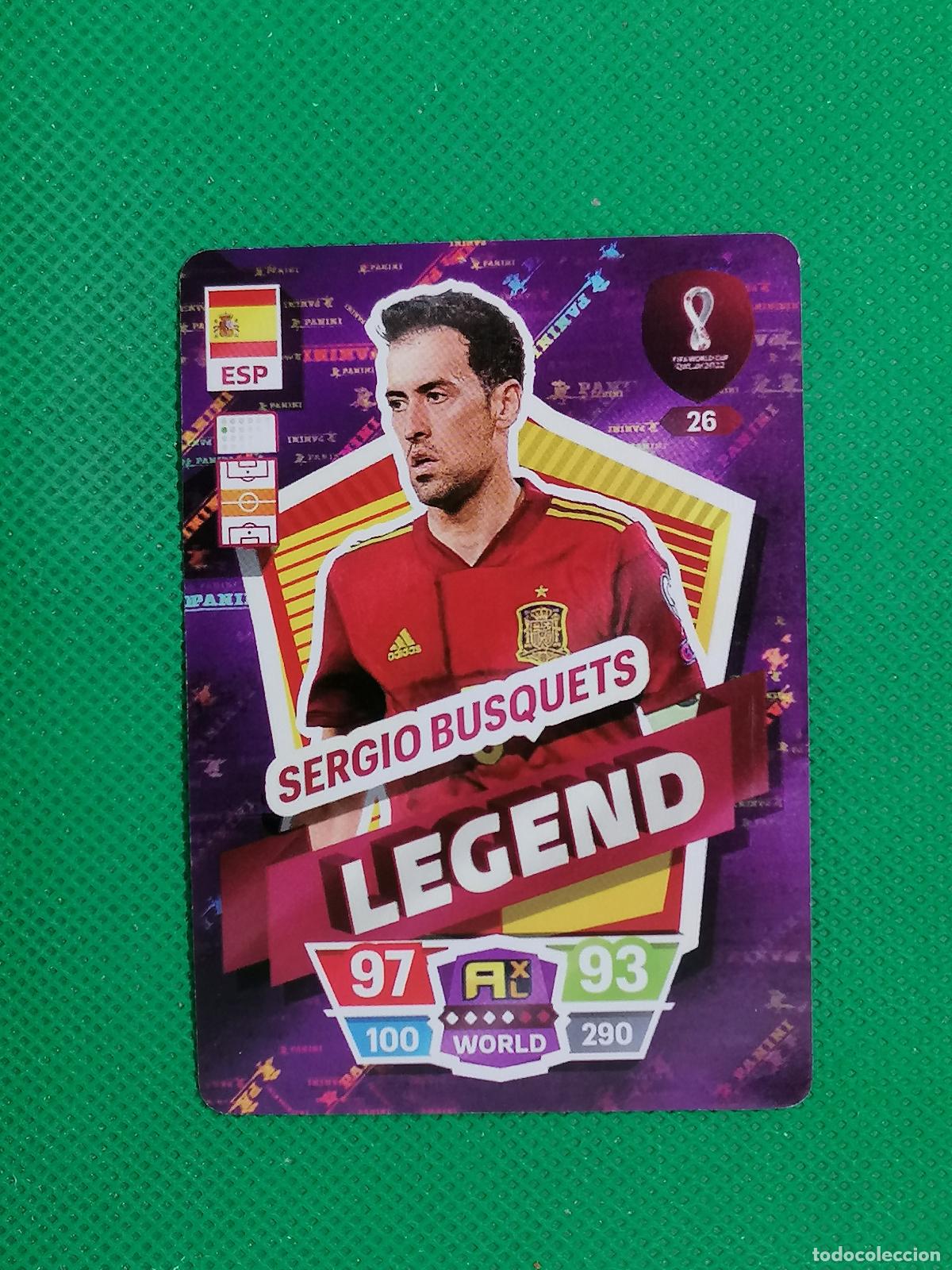 Cromos de f&uacute;tbol: SERGIO BUSQUETS ESPA&Ntilde;A ⚽ WORLD FOOTBALL STARS QATAR CARD FANCARD ⚽