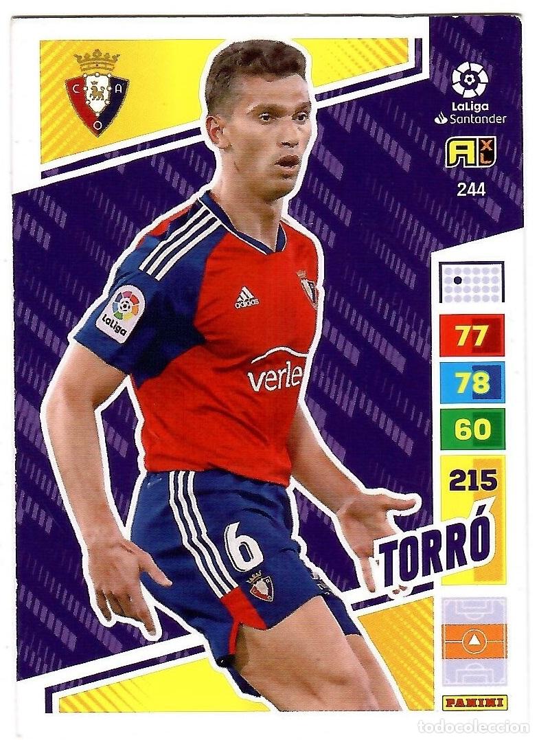 Cromos de f&uacute;tbol: Torro (Osasuna), n&ordm; 244: Cromo del album de futbol Adrenalyn 2022-23
