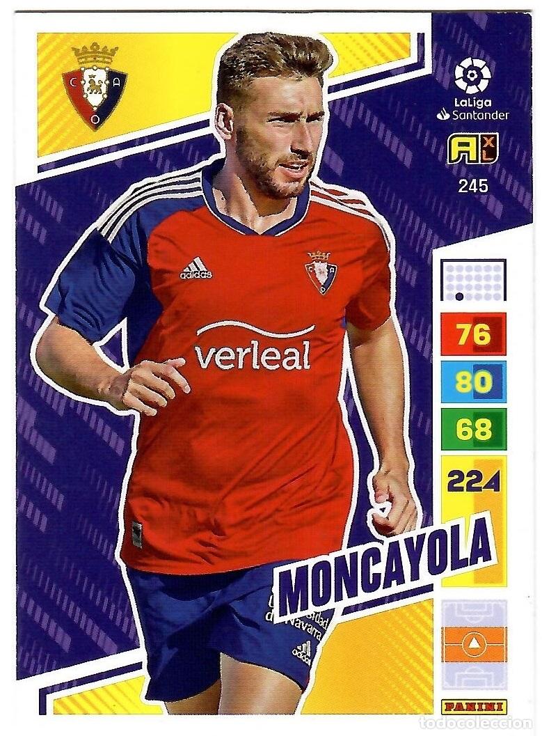 Cromos de f&uacute;tbol: Moncayola (Osasuna), n&ordm; 245: Cromo del album de futbol Adrenalyn 2022-23