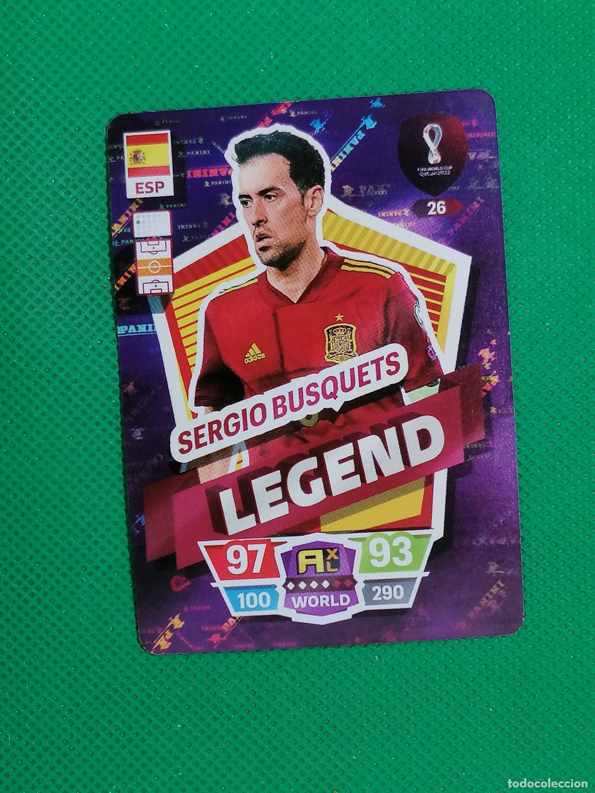 Cromos de f&uacute;tbol: SERGIO BUSQUETS ESPA&Ntilde;A ⚽ WORLD FOOTBALL STARS QATAR CARD FANCARD ⚽