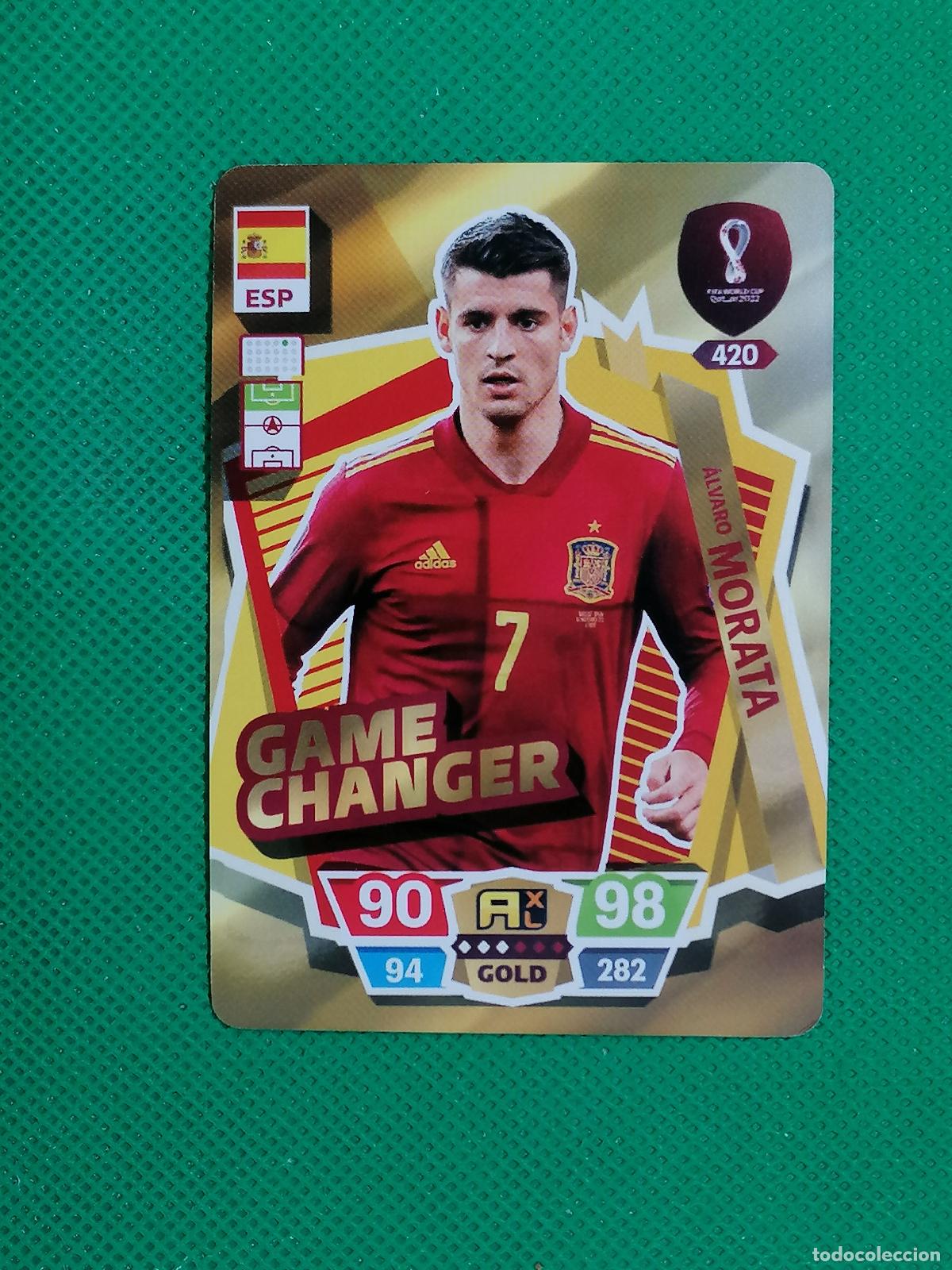 Cromos de f&uacute;tbol: ALVARO MORATA ESPA&Ntilde;A ⚽ WORLD FOOTBALL STARS QATAR CARD FANCARD ⚽