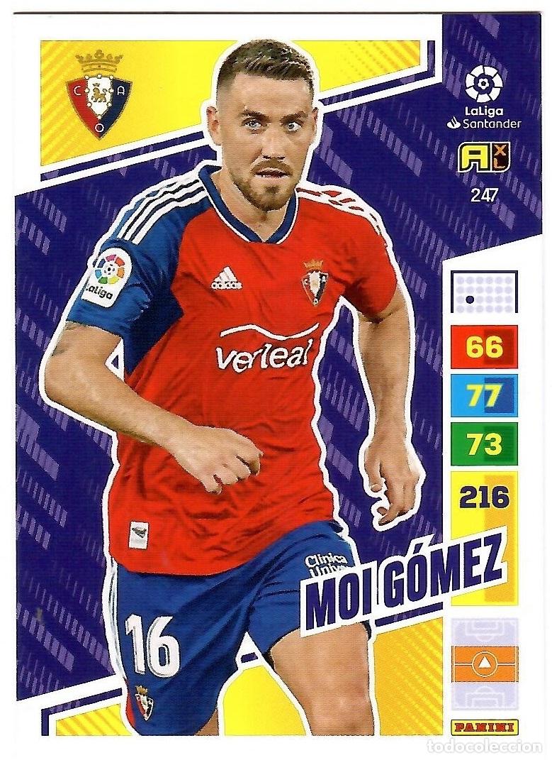 Cromos de f&uacute;tbol: Moi Gomez (Osasuna), n&ordm; 247: Cromo del album de futbol Adrenalyn 2022-23