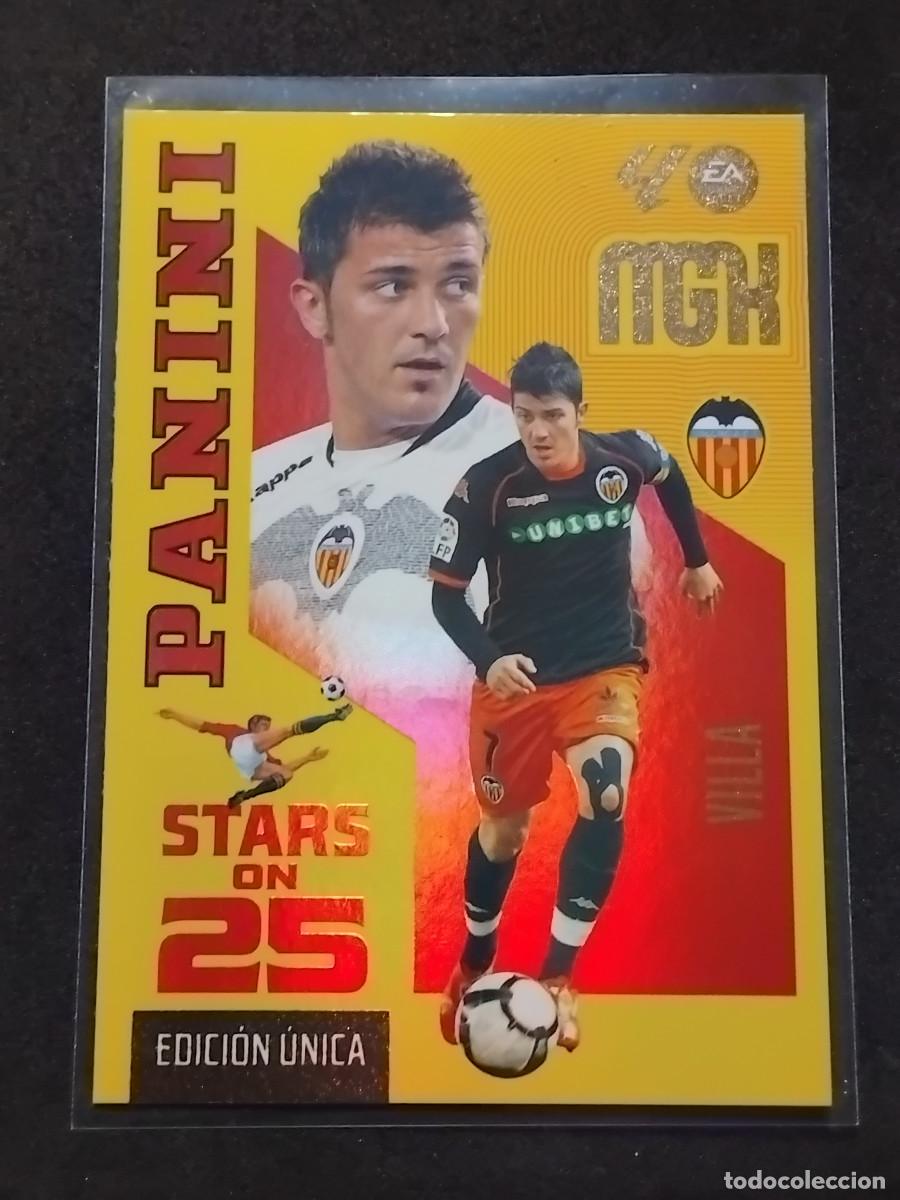 Cromos de f&uacute;tbol: VILLA STARS ON 25 - VALENCIA 435 - LALIGA PANINI MGK MEGACRACKS 2026-27 2026 2027 Mega cracks