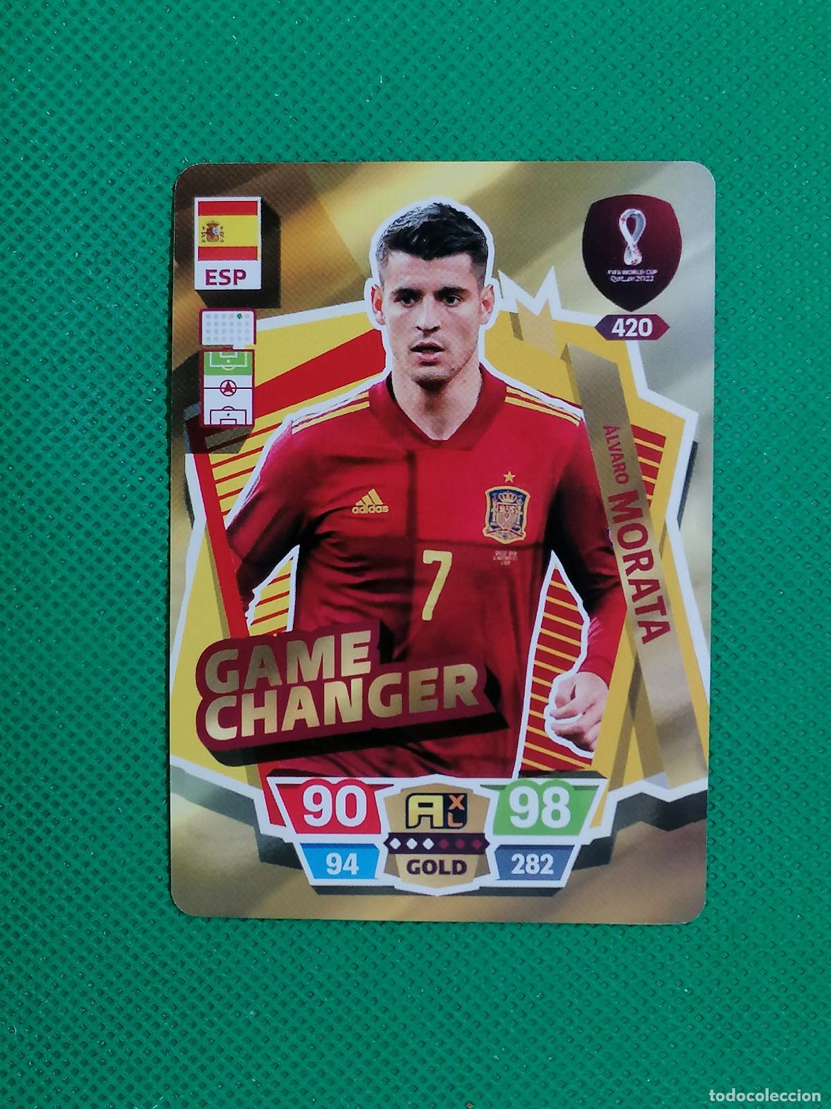 Cromos de f&uacute;tbol: ALVARO MORATA ESPA&Ntilde;A ⚽ WORLD FOOTBALL STARS QATAR CARD FANCARD ⚽