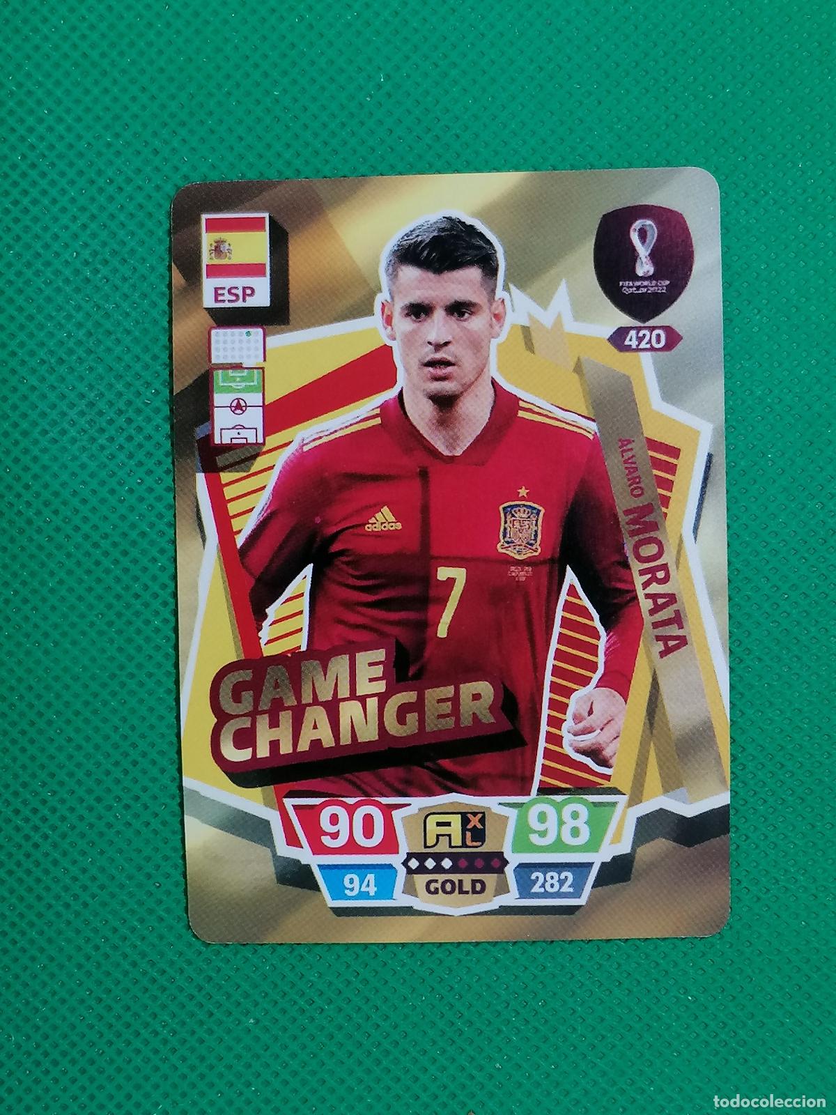Cromos de f&uacute;tbol: ALVARO MORATA ESPA&Ntilde;A ⚽ WORLD FOOTBALL STARS QATAR CARD FANCARD ⚽