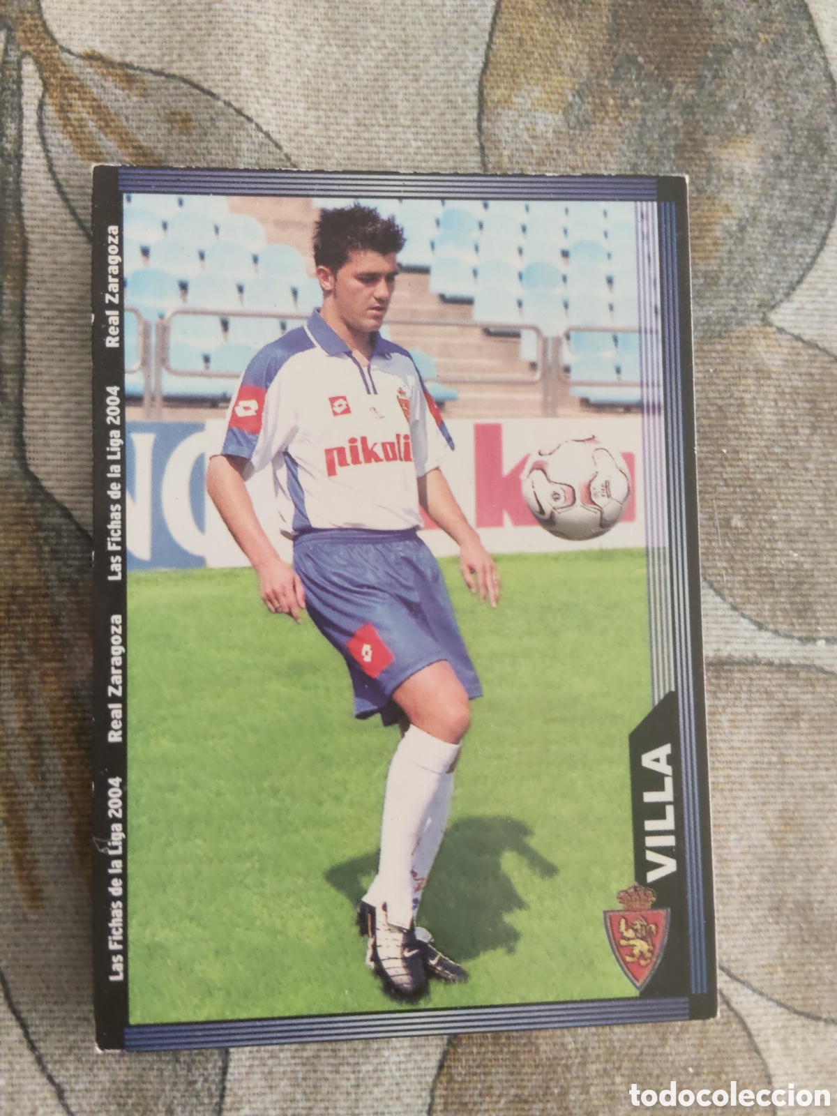 Cromos de f&uacute;tbol: Mundicromo las fichas de la liga 2004 499 Villa Real Zaragoza versi&oacute;n corregida