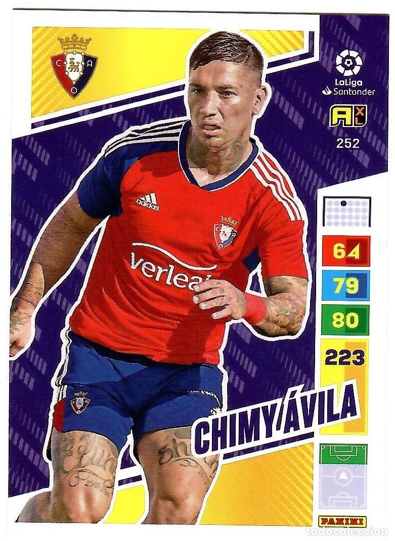 Cromos de f&uacute;tbol: Chimy Avila (Osasuna), n&ordm; 252: Cromo del album de futbol Adrenalyn 2022-23