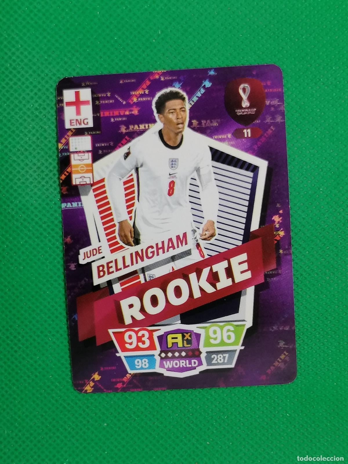 Cromos de f&uacute;tbol: JUDE BELLINGHAM ROOKIE INGLATERRA ⚽ WORLD FOOTBALL STARS QATAR CARD FANCARD ⚽